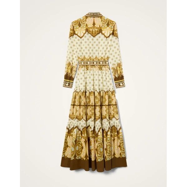 La DoubleJ Bellini Dress in Cocoon Placée Brown - Dresses - Milanese Maximalist Fashion at Coveti
