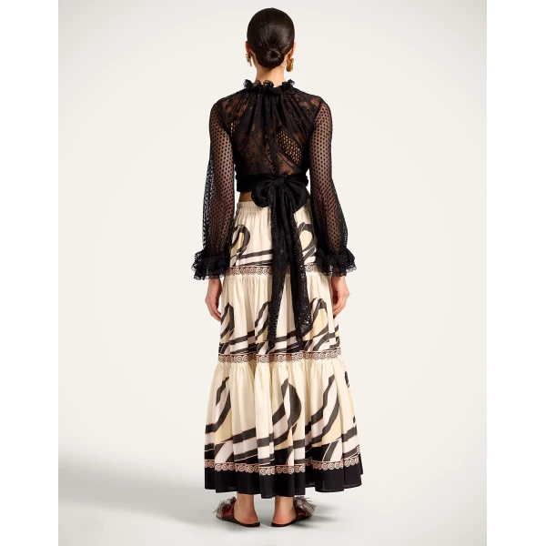 La DoubleJ Big Skirt in Ambrosia Placée Pale Pink - Skirts - Milanese Maximalist Fashion at Coveti