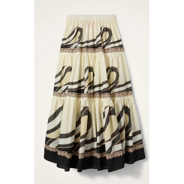 La DoubleJ Big Skirt in Ambrosia Placée Pale Pink - Skirts - Milanese Maximalist Fashion at Coveti