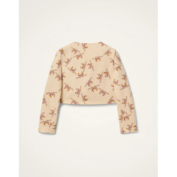 La DoubleJ Bijoux Jacket in Farfalla Buttercream - Jackets - Milanese Maximalist Fashion at Coveti