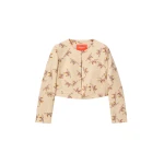 La DoubleJ Bijoux Jacket in Farfalla Buttercream - Jackets - Milanese Maximalist Fashion at Coveti