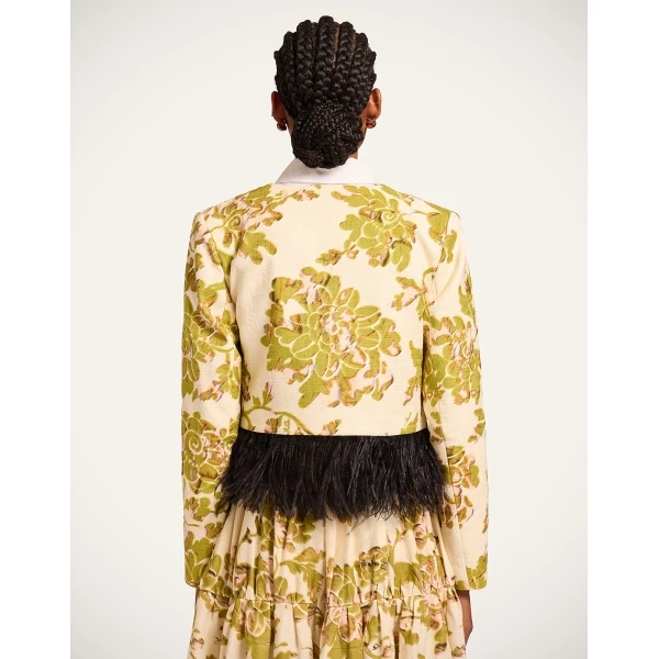 La DoubleJ Bijoux Jacket in Oasis Green - Jackets - Milanese Maximalist Fashion at Coveti