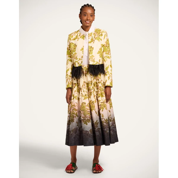 La DoubleJ Bijoux Jacket in Oasis Green - Jackets - Milanese Maximalist Fashion at Coveti