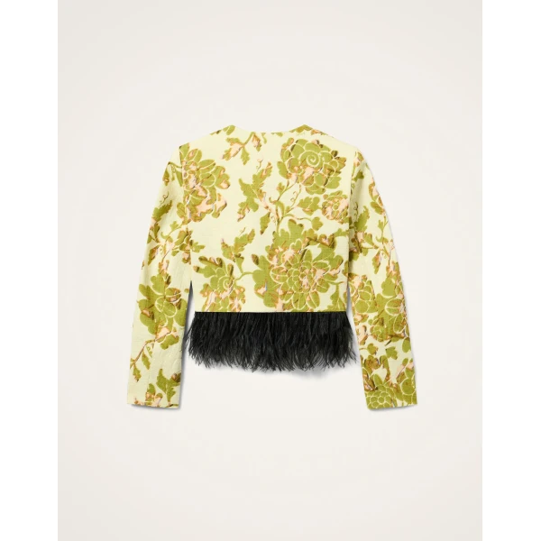 La DoubleJ Bijoux Jacket in Oasis Green - Jackets - Milanese Maximalist Fashion at Coveti