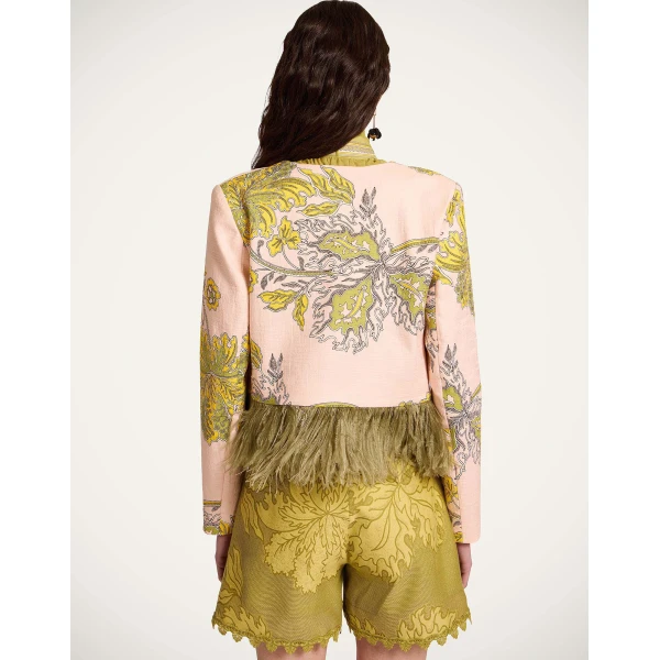 La DoubleJ Bijoux Jacket in Swathe Pink - Jackets - Milanese Maximalist Fashion at Coveti