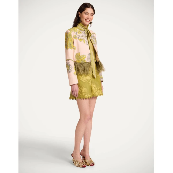 La DoubleJ Bijoux Jacket in Swathe Pink - Jackets - Milanese Maximalist Fashion at Coveti