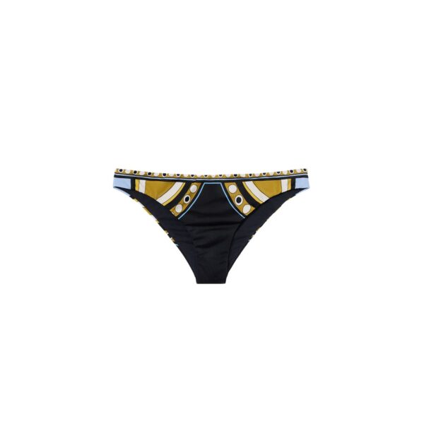 La DoubleJ Bikini Bottom in Sanctuary Placée Black - Beachwear - Milanese Maximalist Fashion at Coveti