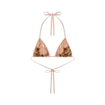 La DoubleJ Bikini Top in Cocoon Placée Pink - Beachwear - Milanese Maximalist Fashion at Coveti