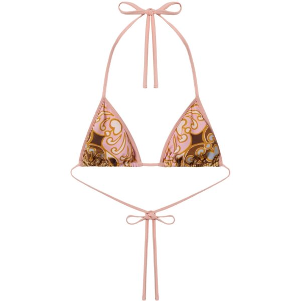 La DoubleJ Bikini Top in Cocoon Placée Pink - Beachwear - Milanese Maximalist Fashion at Coveti