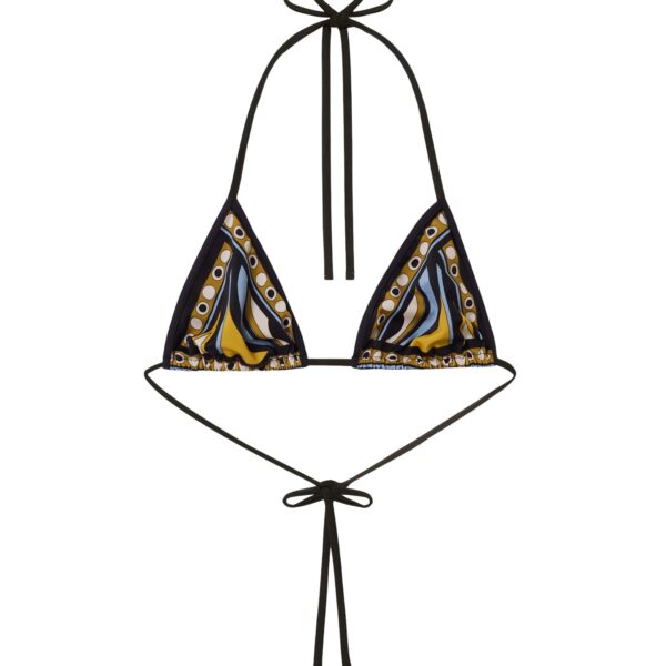 La DoubleJ Bikini Top in Sanctuary Placée Black - Beachwear - Milanese Maximalist Fashion at Coveti