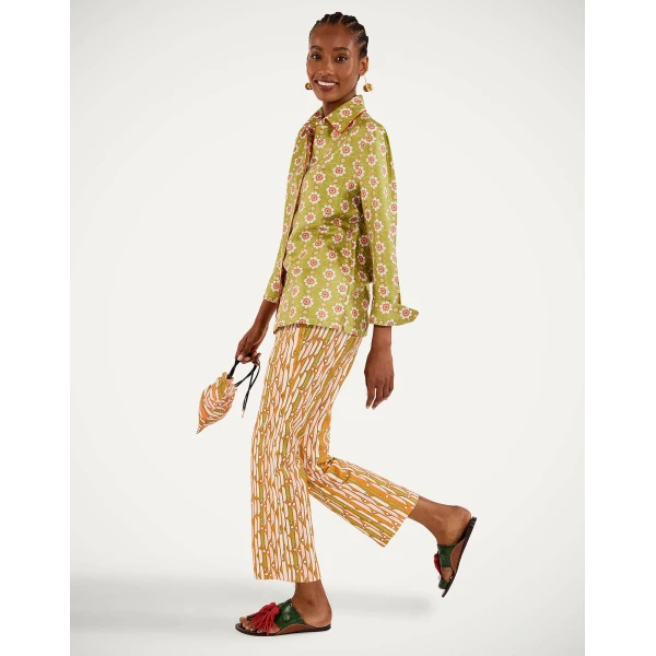 La DoubleJ Boy Shirt in Ambrosia Green - Tops - Milanese Maximalist Fashion at Coveti