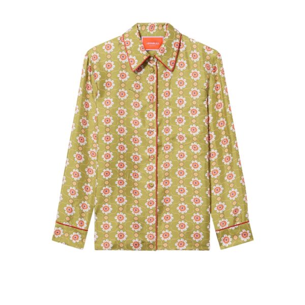 La DoubleJ Boy Shirt in Ambrosia Green - Tops - Milanese Maximalist Fashion at Coveti