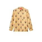 La DoubleJ Boy Shirt in Florette Yellow - Tops - Milanese Maximalist Fashion at Coveti