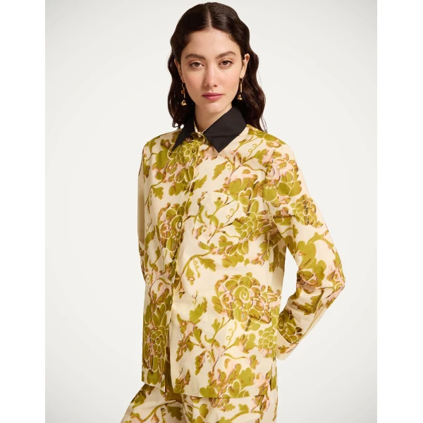 La DoubleJ Boy Shirt in Oasis Green - Tops - Milanese Maximalist Fashion at Coveti