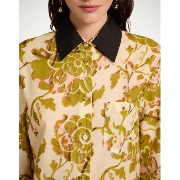 La DoubleJ Boy Shirt in Oasis Green - Tops - Milanese Maximalist Fashion at Coveti