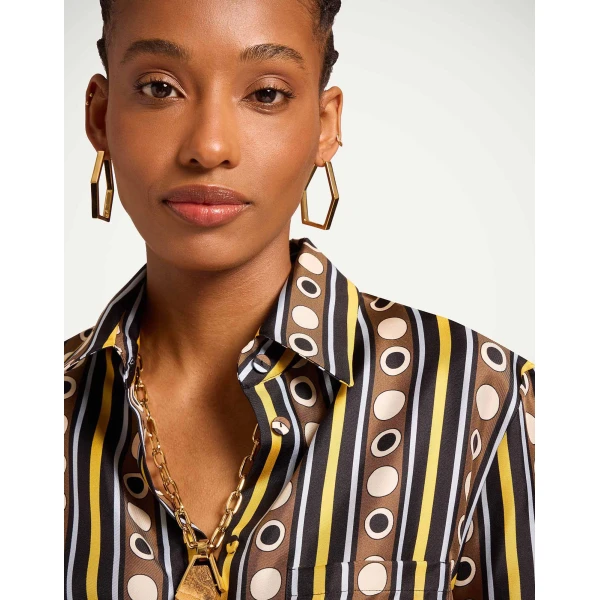 La DoubleJ Boy Shirt in Sanctuary Brown - Tops - Milanese Maximalist Fashion at Coveti