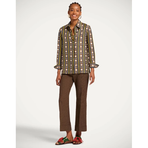 La DoubleJ Boy Shirt in Sanctuary Brown - Tops - Milanese Maximalist Fashion at Coveti