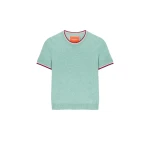 La DoubleJ Busy-Bee Tee in Solid Turquoise - Knitwear - Milanese Maximalist Fashion at Coveti