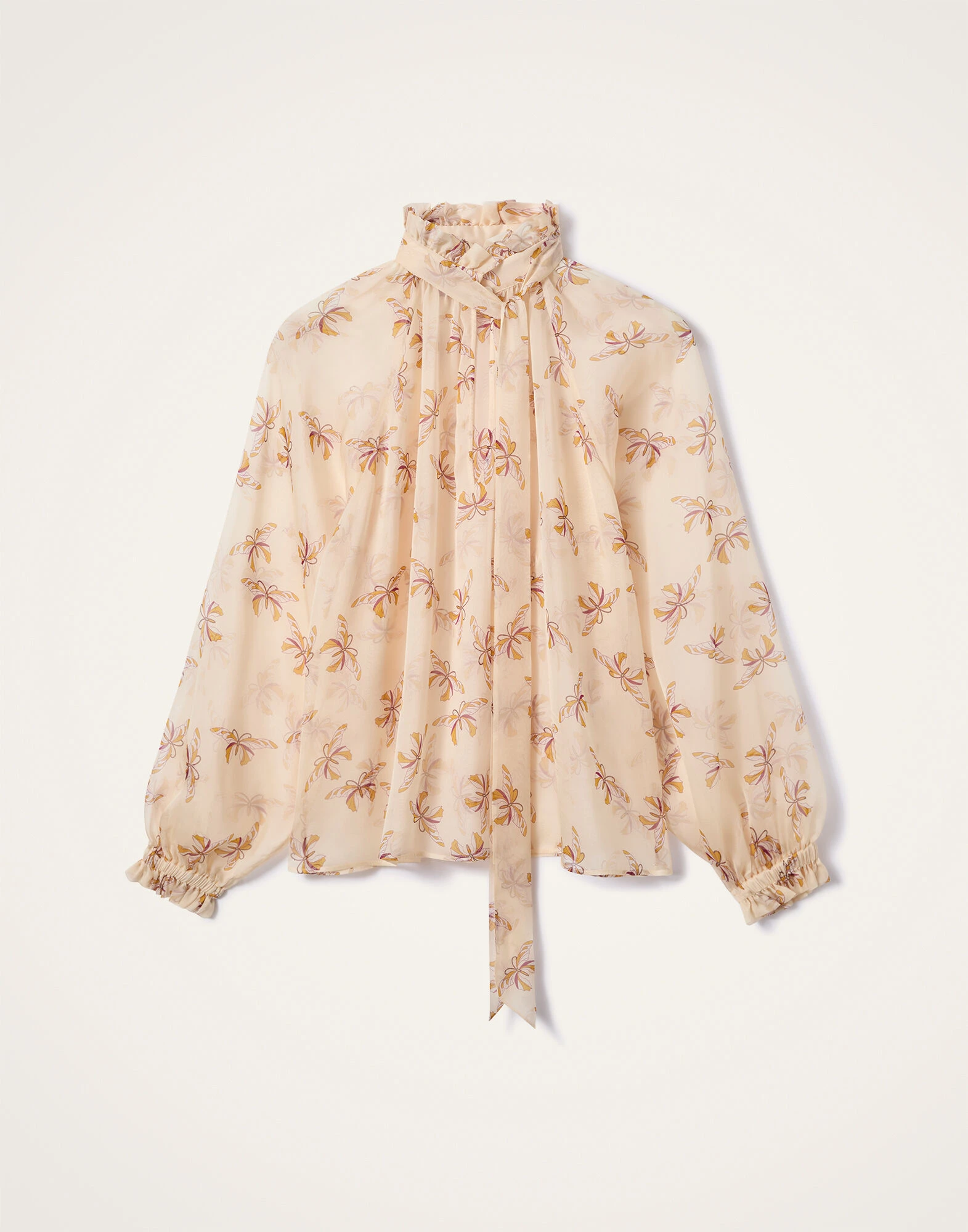 La DoubleJ Cerere Blouse in Farfalla Buttercream - Tops - Milanese Maximalist Fashion at Coveti La DoubleJ Cerere Blouse in Farfalla Buttercream - Tops - Milanese Maximalist Fashion at Coveti