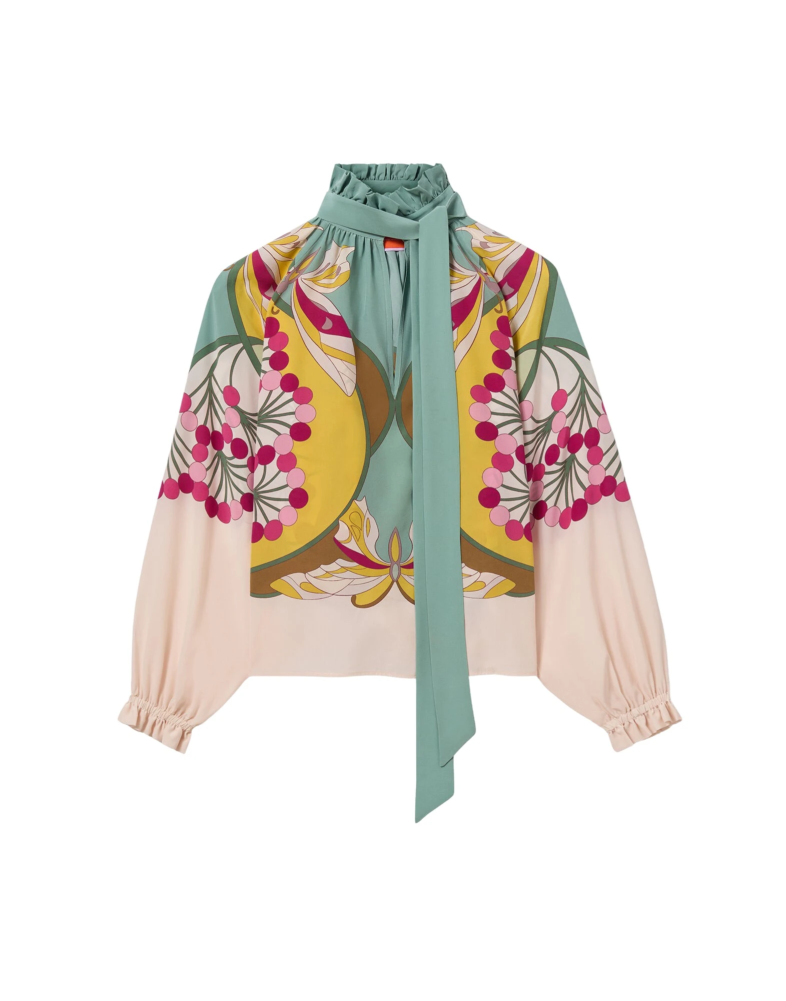La-DoubleJ-Cerere-Blouse-in-Florette-Placee-Fuchsia68401_nobg La DoubleJ Cerere Blouse in Florette Placée Fuchsia - Tops - Milanese Maximalist Fashion at Coveti