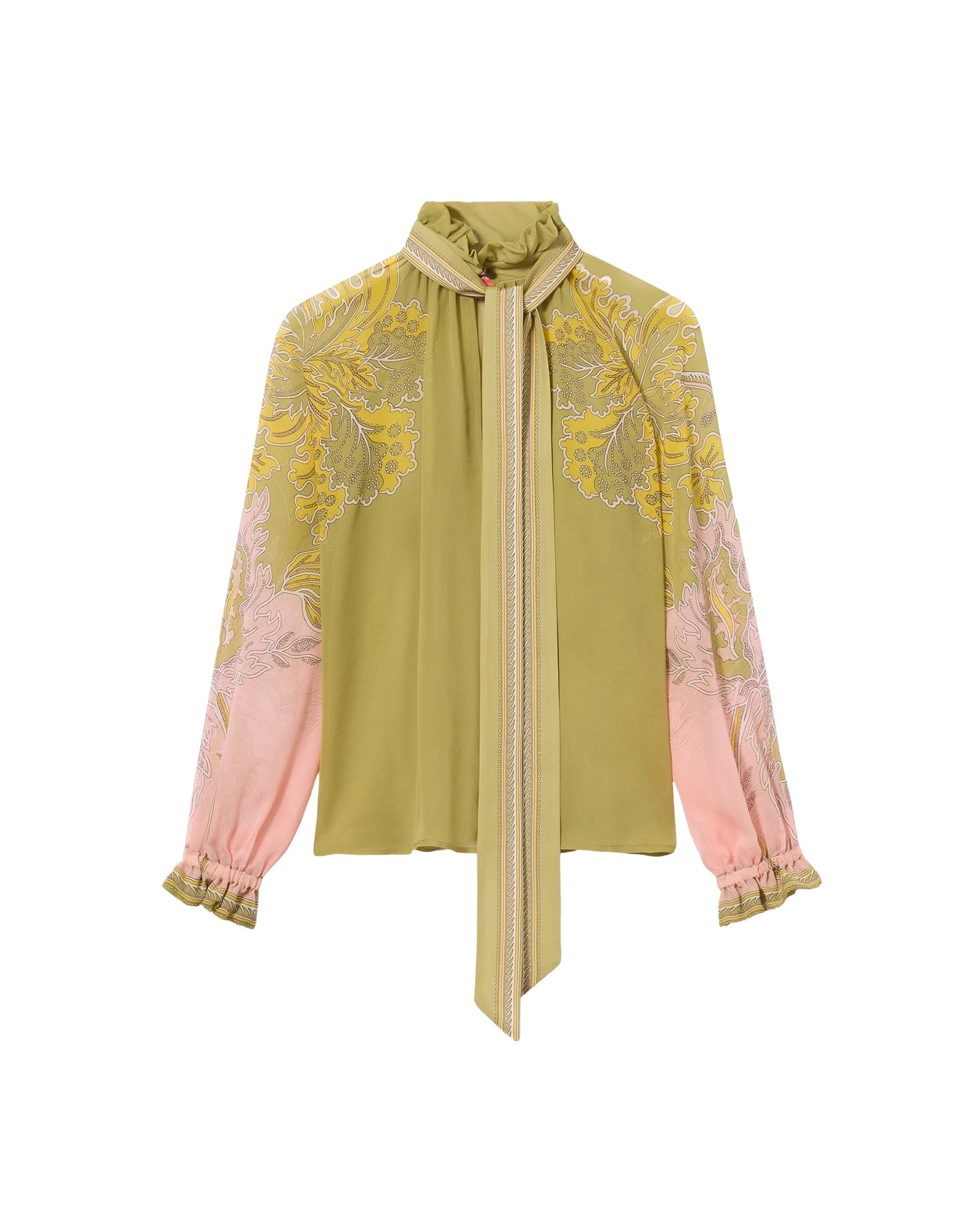 La-DoubleJ-Cerere-Blouse-in-Swathe-Placee-Green98127_nobg La DoubleJ Cerere Blouse in Swathe Placée Green - Tops - Milanese Maximalist Fashion at Coveti