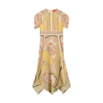 La DoubleJ Cherie Scarf Dress in Tulip Placée Pale Pink - Dresses - Milanese Maximalist Fashion at Coveti