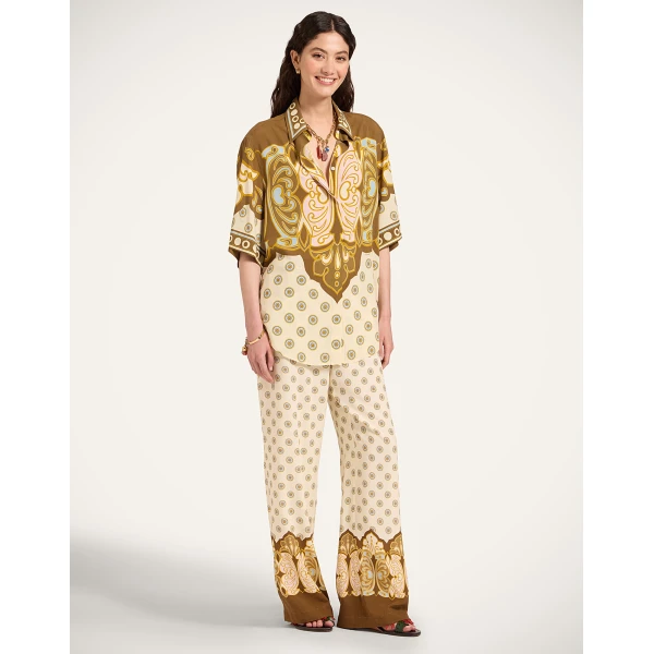 La DoubleJ Club Pants in Cocoon Placée Brown - Pants - Milanese Maximalist Fashion at Coveti