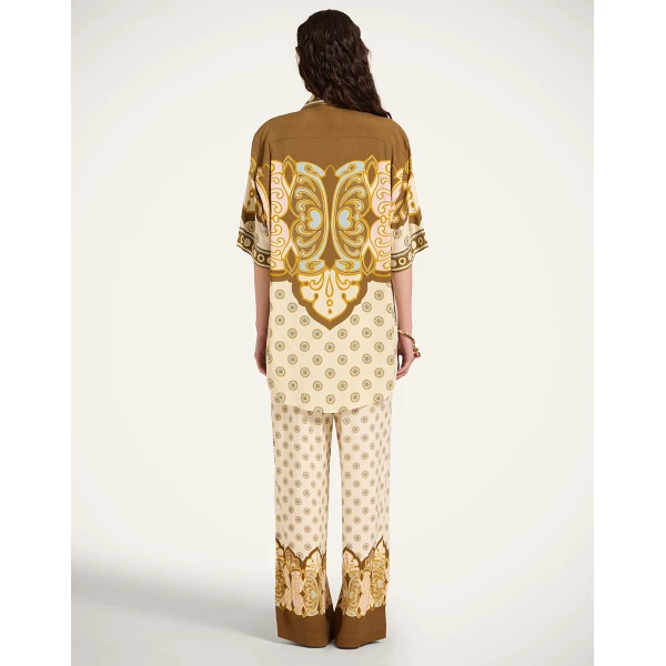 La DoubleJ Club Pants in Cocoon Placée Brown - Pants - Milanese Maximalist Fashion at Coveti