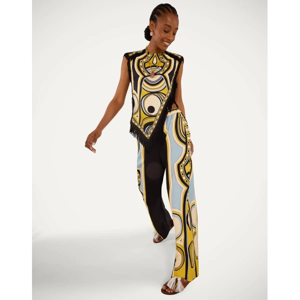 La DoubleJ Club Pants in Sanctuary Placée Black - Pants - Milanese Maximalist Fashion at Coveti