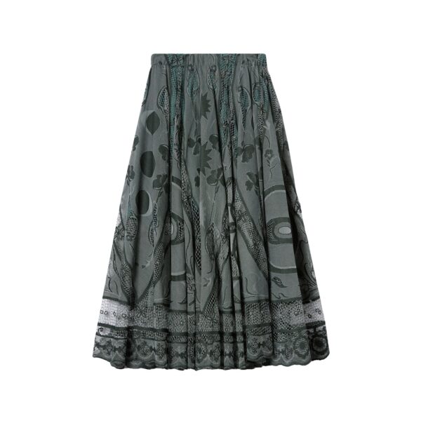La DoubleJ Duchess Skirt in Solid Emerald - Skirts - Milanese Maximalist Fashion at Coveti