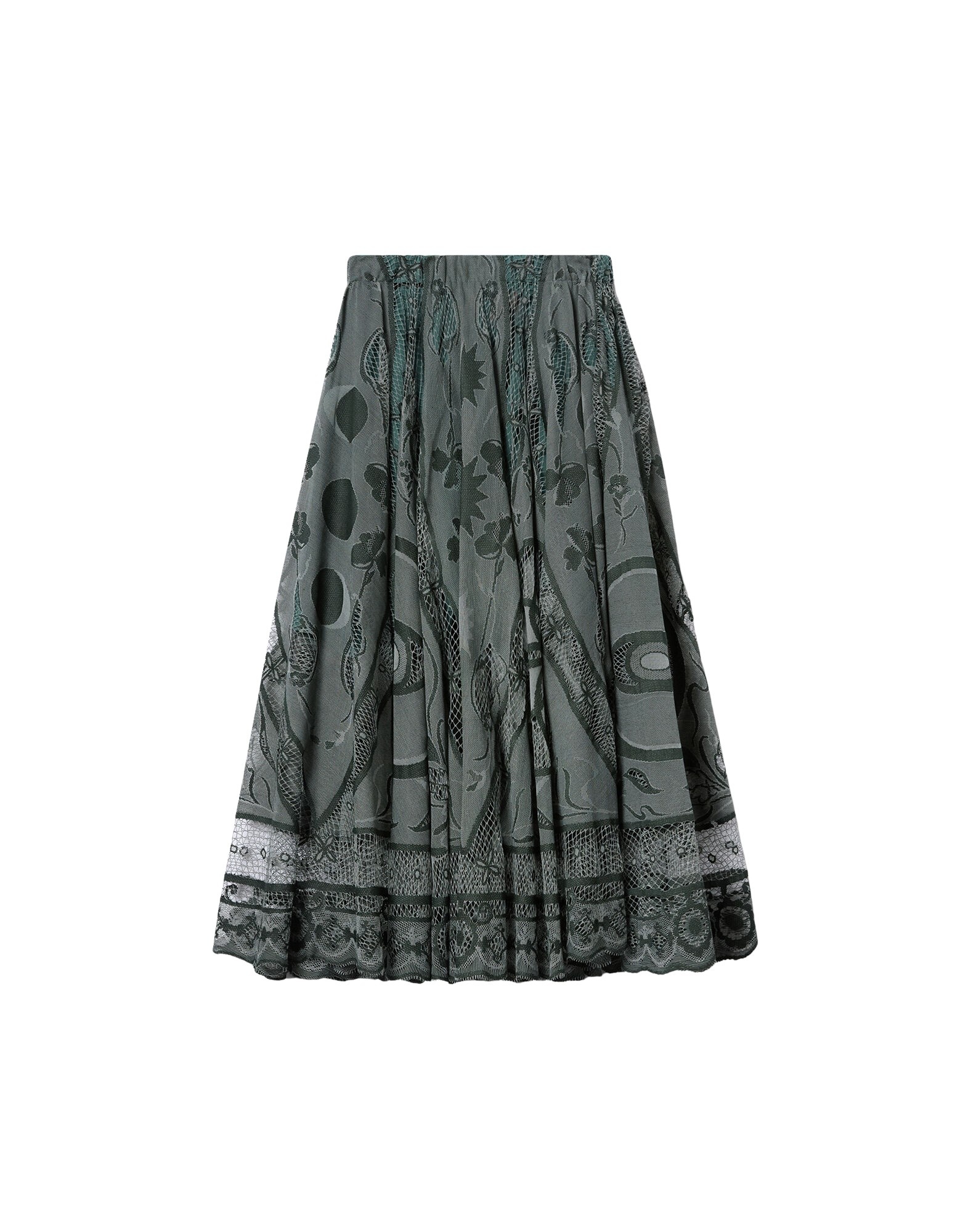 La DoubleJ Duchess Skirt in Solid Emerald - Skirts - Milanese Maximalist Fashion at Coveti