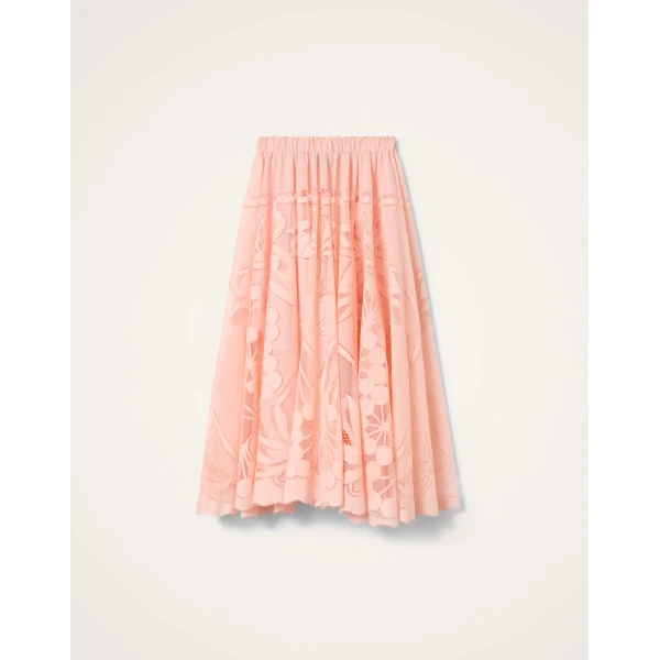 La DoubleJ Duchess Skirt in Solid Pale Pink - Skirts - Milanese Maximalist Fashion at Coveti