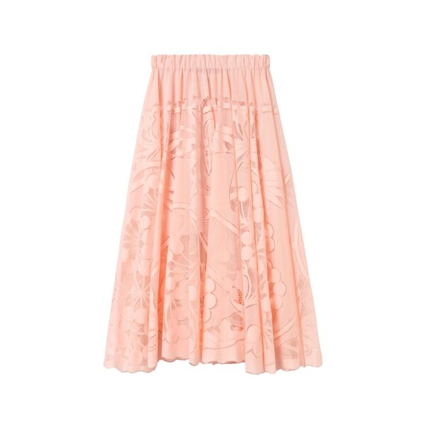 La DoubleJ Duchess Skirt in Solid Pale Pink - Skirts - Milanese Maximalist Fashion at Coveti