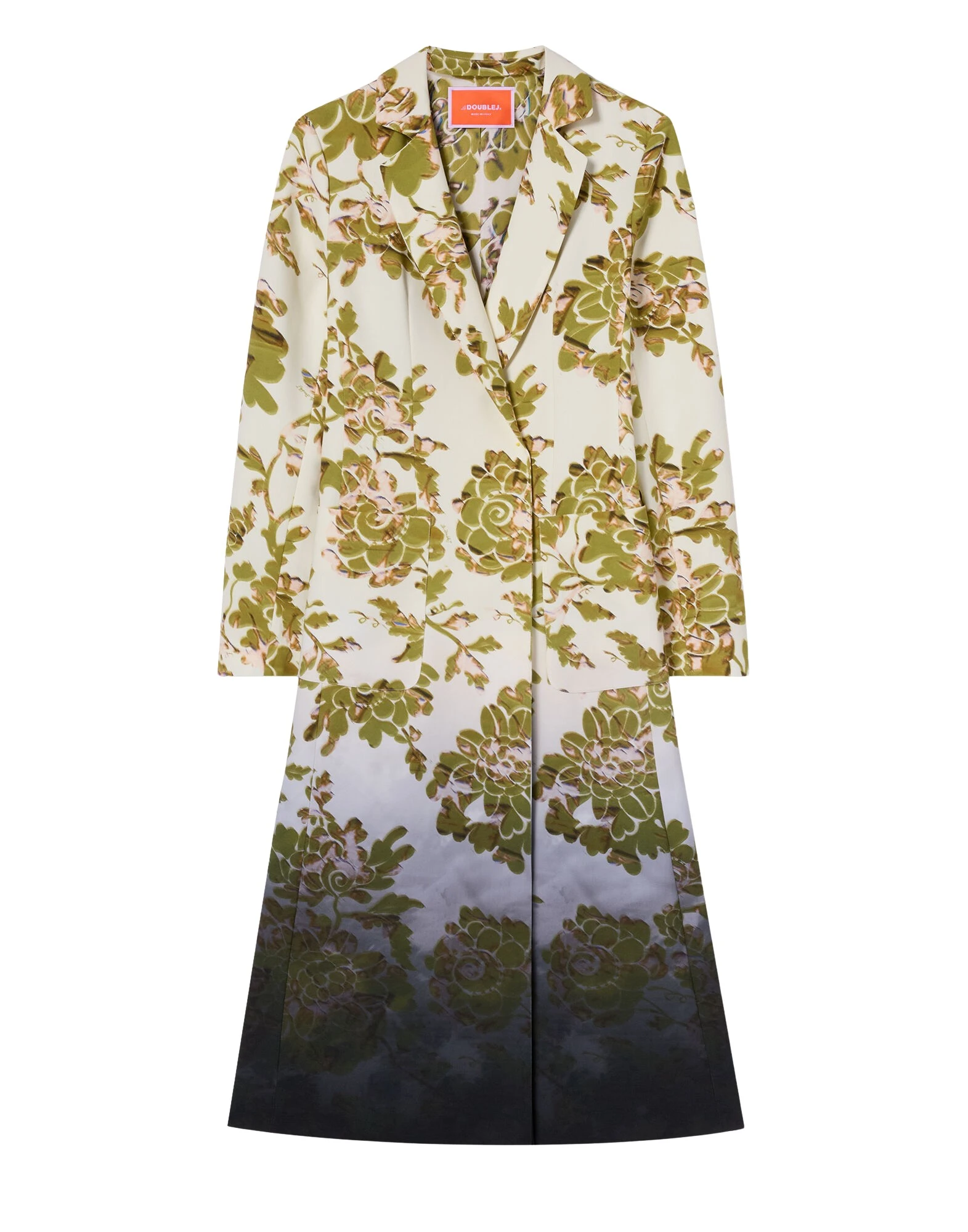 La-DoubleJ-Duster-Coat-in-Oasis-Ombre-Placee-Green-Black30528_nobg La DoubleJ Duster Coat in Oasis Ombré Placée Green & Black - Coats - Milanese Maximalist Fashion at Coveti