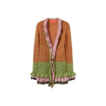 La-DoubleJ-Eight-Counts-Cardigan-in-Color-Block-Orange-Green70014_nobg La DoubleJ Eight Counts Cardigan in Color Block Orange & Green - Knitwear - Milanese Maximalist Fashion at Coveti