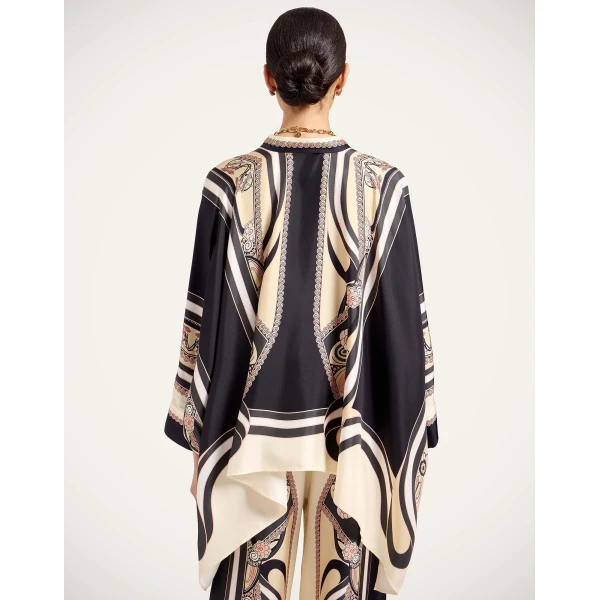 La DoubleJ Foulard Shirt in Ambrosia Placée Pale Pink - Tops - Milanese Maximalist Fashion at Coveti