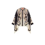 La DoubleJ Foulard Shirt in Ambrosia Placée Pale Pink - Tops - Milanese Maximalist Fashion at Coveti