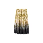 La DoubleJ Gala Skirt in Oasis Ombré Placée Green & Black - Skirts - Milanese Maximalist Fashion at Coveti