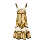 La DoubleJ Gingerbread Dress in Cocoon Placée Brown - Dresses - Milanese Maximalist Fashion at Coveti