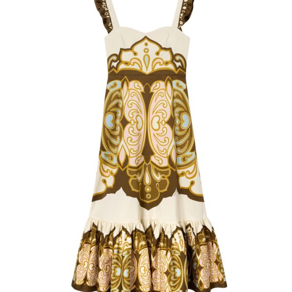 La DoubleJ Gingerbread Dress in Cocoon Placée Brown - Dresses - Milanese Maximalist Fashion at Coveti