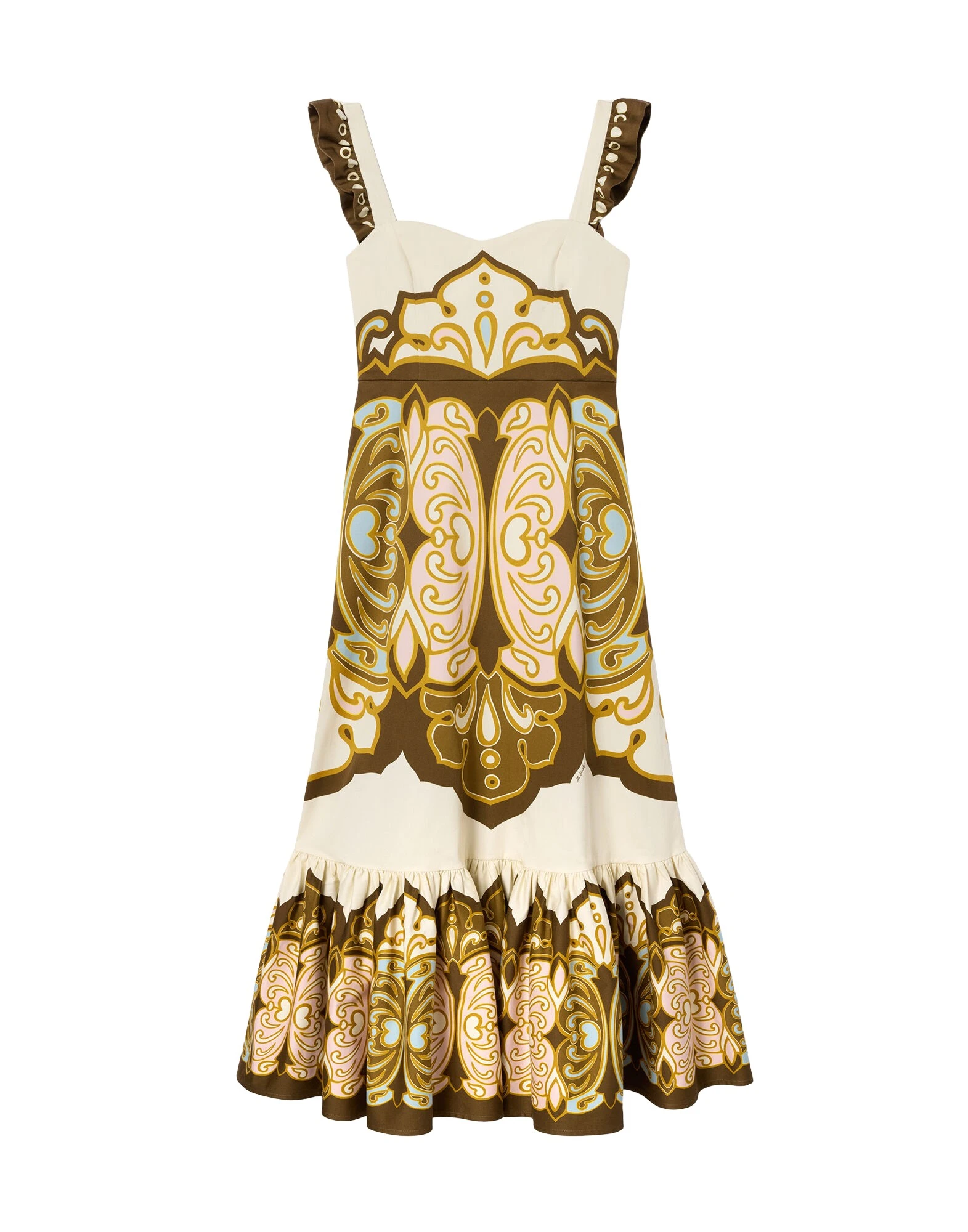 La-DoubleJ-Gingerbread-Dress-in-Cocoon-Placee-Brown82988_nobg La DoubleJ Gingerbread Dress in Cocoon Placée Brown - Dresses - Milanese Maximalist Fashion at Coveti