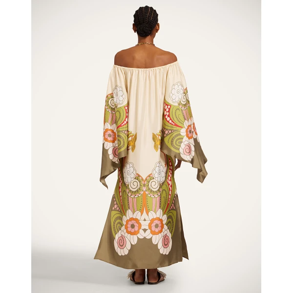 La DoubleJ Goddess Dress in Ambrosia Placée Ivory - Dresses - Milanese Maximalist Fashion at Coveti