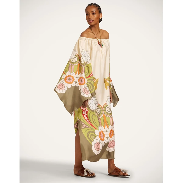 La DoubleJ Goddess Dress in Ambrosia Placée Ivory - Dresses - Milanese Maximalist Fashion at Coveti