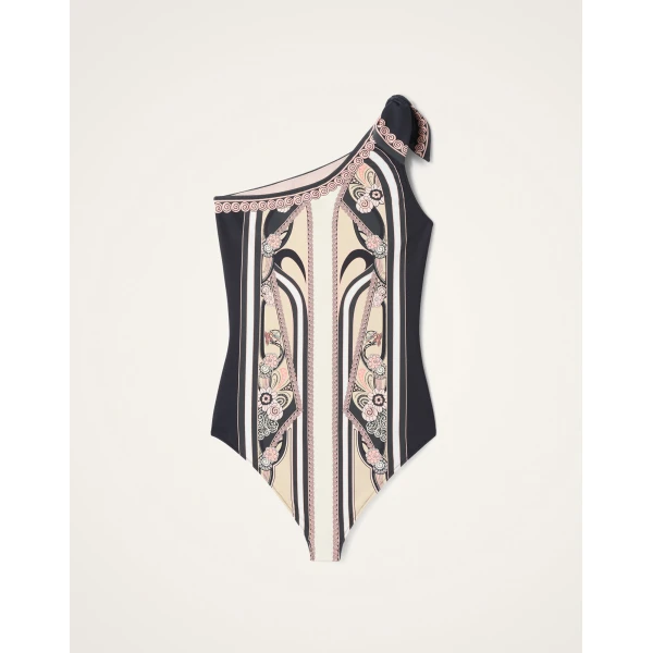 La DoubleJ Goddess Suit in Ambrosia Placée Pale Pink - Beachwear - Milanese Maximalist Fashion at Coveti