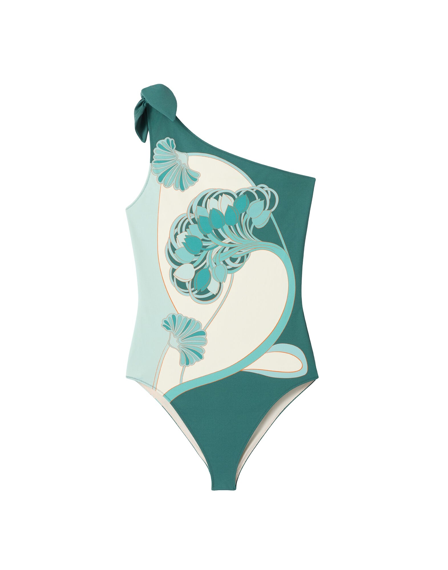 La DoubleJ Goddess Suit in Blooming Tulip Placée Mint