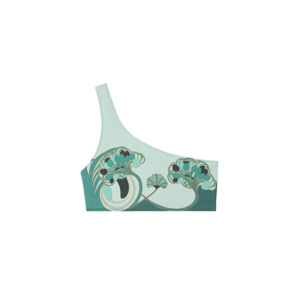 La DoubleJ Goddess Top in Blooming Tulip Placée Mint - Beachwear - Milanese Maximalist Fashion at Coveti