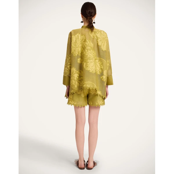 La DoubleJ Good Butt Shorts in Solid Green - Shorts - Milanese Maximalist Fashion at Coveti