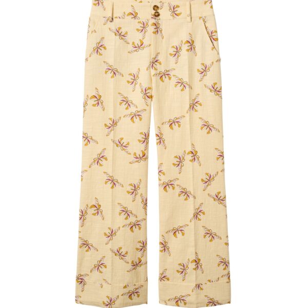 La DoubleJ Hendrix Pants in Farfalla Buttercream - Pants - Milanese Maximalist Fashion at Coveti