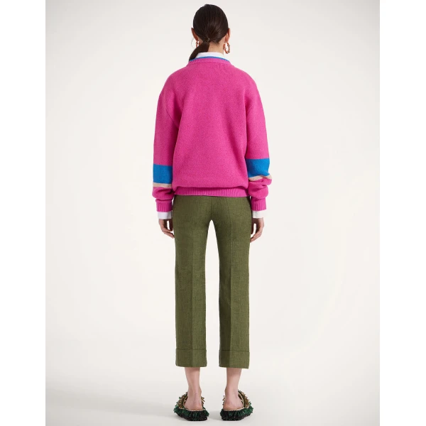 La DoubleJ Hendrix Pants in Solid Camouflage - Pants - Milanese Maximalist Fashion at Coveti