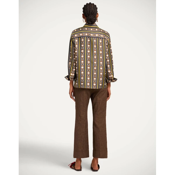La DoubleJ Hendrix Pants in Solid Chocolate - Pants - Milanese Maximalist Fashion at Coveti
